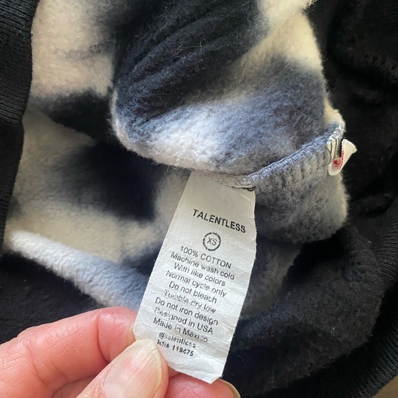 Talentless Relaxed Tie Dye Heavyweight Pullover hoodie - Picture 8 of 8